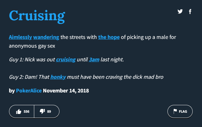 cruising urban dictionary